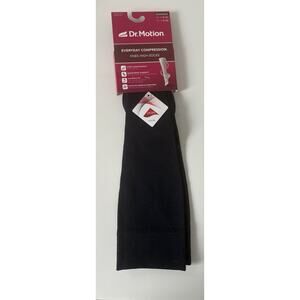 Dr. Motion Mild Compression 8-15mmHg Knee-Hi Women's Socks 1 pair NEW Navy